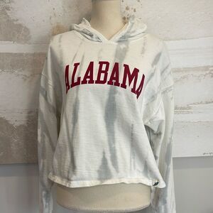 ALABAMA Roll Tide Tye-Dye Cropped hooded Sweatshirt